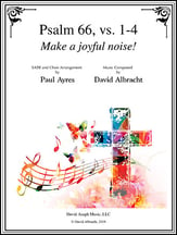Psalm 66, vs. 1-4, Make a Joyful Noise SATB Vocal Score cover